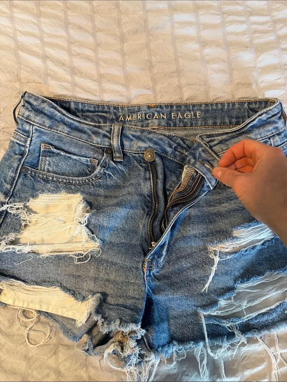 Denim shorts
